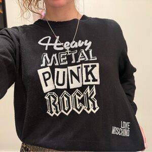 Love Moschino embroidered sweatshirt